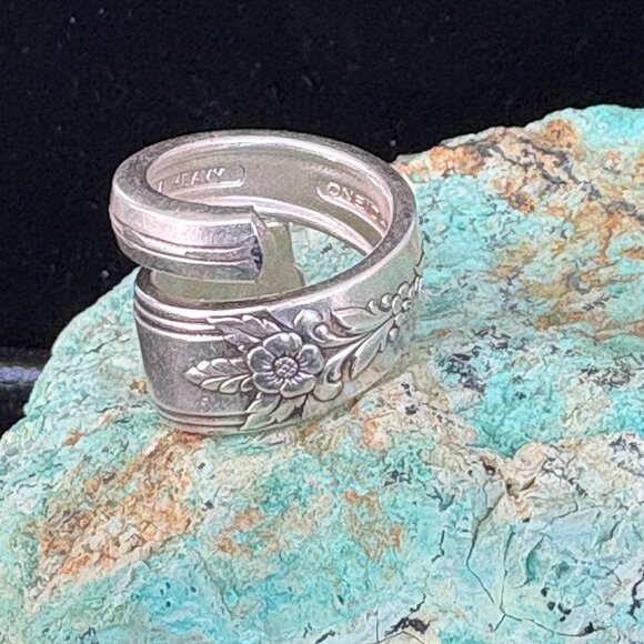 Silver Plated Spoon Silverware Ring Size 5.75 - Picture 4 of 12
